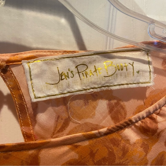 Jen's Pirate Booty Dress Womens Small Boho Chic Long Sleeve Mini Floral Festival - Picture 11 of 15